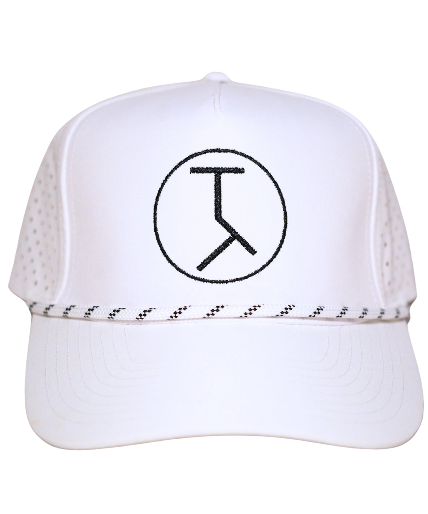 Performance Logo Bent Brim Rope Hat White